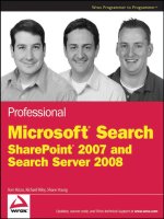 Wrox professional microsoft search sharepoint 2007 and search server 2008 sep 2008 ISBN 0470279338 pdf 
