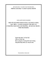 Một số giải pháp nhằm nâng cao chất lượng dạy trẻ 5 6 tuổi làm quen với chữ cái ở trường 