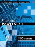Addison wesley essential powershell jun 2008 ISBN 0672329662 pdf 