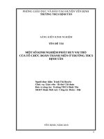 Một số kinh nghiệm phát huy vai trò của đoàn thanh niên 