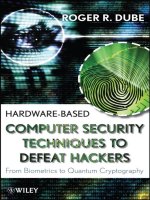 Wiley hardware based computer security techniques to defeat hackers from biometrics to quantum cryptography aug 2008 ISBN 0470193395 pdf 
