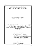 Một số biện pháp tăng cường tiếng việt cho trẻ dân tộc thiểu số lớp mẫu giáo a2 (5  6 tuổi) trường mầm non  
