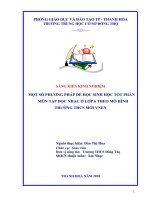 Một số phương pháp để học sinh học tốt phân môn tập dọc nhạc ở lớp 6 theo mô hình trường THCS mới VNEN 