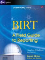 Addison wesley BIRT a field guide to reporting 2nd edition jul 2008 ISBN 0321580273 pdf 