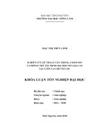 Nghiên cứu kỹ thuật gây trồng, chăm sóc và phòng trừ sâu bệnh hại một số loại lan tại vườn lan hồ núi cốc 