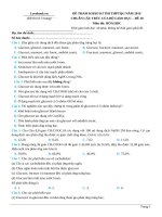 Công phá hóa học   đề 20 