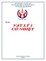 Bài tập vật lý 1  phần cơ nhiệt