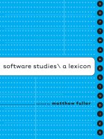 MIT press software studies a lexicon may 2008 ISBN 0262062747 pdf 