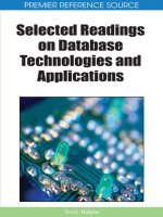 IGI global selected readings on database technologies and applications aug 2008 ISBN 1605660981 pdf 