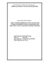 Một vài kinh nghiệm dạy giải các bài toán về diện tích hình tam giác nhằm phát huy khả năng tư duy toán học cho học sinh lớp 5 