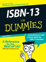 Wiley ISBN 13 for dummies special edition mar 2005 ISBN 0555023400 pdf 