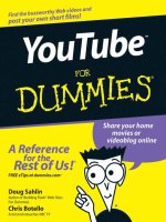 Wiley youtube for dummies jul 2007 ISBN 0470149256 pdf 