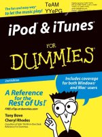 Wiley IPod and ITunes for dummies 2nd edition oct 2004 ISBN 0764577727 pdf 