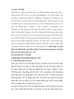 Bình luận các đặc điểm của pháp luật cộng đồng ASEAN trong mối tương quan với pháp luật của liên minh châu âu – EU  