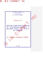 Hoàn thiện công tác kiểm soát chi thường xuyên ngân sách nhà nước qua kho bạc nhà nước hương thủy,thừa thiên huế 