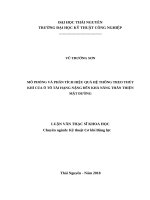 Mô phỏng và phân tích hiệu quả hệ thống treo thủy khí của ô tô tải hạng nặng đến khả năng thân thiện mặt đường 