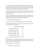 Đề kiểm tra 1 tiết Hóa học 8 Chương 5 (có đáp án)