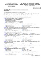 Đề thi thử TNTHPT2013Mã 707