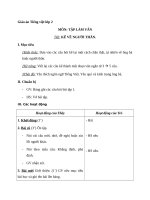 Giáo án Tiếng Việt 2 tuần 10 bài: Tập làm văn  Kể về người thân