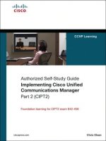 Cisco press implementing cisco unified communications manager part 2 CIPT2 oct 2008 ISBN 1587055619 pdf 