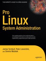Apress pro linux system administration jun 2009 ISBN 1430219122 pdf 