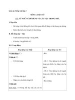 Giáo án Tiếng Việt 2 tuần 11 bài: Luyện từ và câu  Mở rộng vốn từ: Từ ngữ về đồ dùng và công việc trong nhà