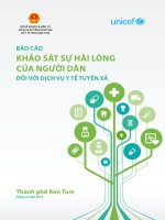 Báo cáo khảo sát sự hài lòng của người dân đối với dịch vụ y tế tuyến xã - Thành phố Kon Tum.pdf