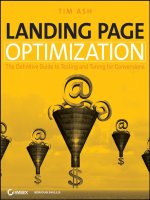 Sybex landing page optimization the definitive guide to testing and tuning for conversions jan 2008 ISBN 0470174625 pdf 