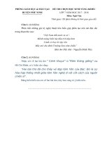 Đề thi đề xuất HSNK văn  lớp 7 năm học 2017 2018