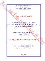 Hoàn thiện công tác quản trị nguồn nhân lực tại cục dự trữ nhà nước khu vực bình trị thiên 