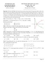 68  đề thi thử THPT QG 2019   môn toán   sở GD đt bạc liêu – lần 2   file word có ma trận lời giải chi tiết 