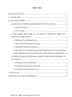 bài tập học kỳ tố tụng dân sự đề số 7 đề tài điều kiện khởi kiện vụ án dân sự và kiến nghị hoàn thiện pháp luật về vấn đề này  