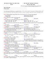 Đề thi thử THPT QG 2019   hóa học   đại học y (chuẩn cấu trúc)   đề 07   có ma trận, lời giải