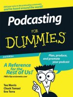 Wiley podcasting for dummies 2nd edition jul 2008 ISBN 047027557x pdf 