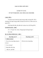 Giáo án Tiếng Việt 2 tuần 10 bài: Luyện từ và câu  Mở rộng vốn từ: Từ ngữ về họ hàng. Dấu chấm, dấu chấm hỏi