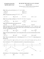 72  đề thi thử THPT QG 2019   môn toán   THPT tứ kỳ   hải dương – lần 1   file word có ma trận lời giải chi tiết 