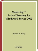 Sybex mastering active directory for windows server 2003 3rd edition feb 2003 ISBN 0782140793 pdf 