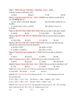 128 câu lý thuyết sự điện li trong kì thi THPT 2019