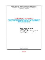 Some experiences to teach english listening skill for students in grade 4 in dien bien 1 primary school