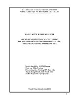 Một số biện pháp nâng cao chất lượng đội ngũ giáo viên trường mầm non 