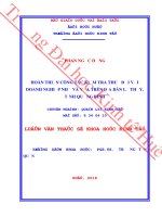 Hoàn thiện công tác kiểm tra thuế đối với doanh nghiệp nhỏ và vừa trên địa bàn huyện lệ thủy, tỉnh quảng bình 