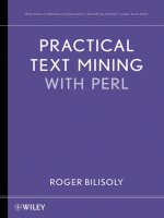 Wiley practical text mining with perl aug 2008 ISBN 0470176431 pdf 
