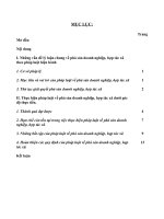 bài học kỳ thương mại 1 8đ phá sản doanh nghiệp, hợp tác xã theo pháp luật hiện hành 