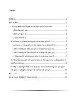 bài tập lớn học kì môn tư pháp quốc tế, phân tích và nhận định thực tế việc áp dụng cũng như mối quan hệ pháp lý giữa các loại nguồn của tư pháp quốc 