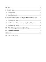 Bài tập dân sự nhóm   vụ án tranh chấp đất đai   đề bài số 5 vụ án tranh chấp diện tích phụ tại 75a trần hưng đạo 