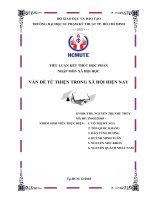 xã hội học TIỂU LUẬN KẾT THÚC HỌC PHẦN