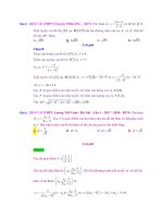 Ôn thi Toán THPT 2019 Bài Toán tiếp tuyền sự tiếp xúc