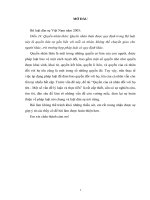 Bài tập lớn dân sự quyền của cá nhân đối với họ tên   một số vấn đề lý luận và thực tiễn (8 điểm) 