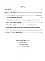 Bài tập lớn học kì môn luật hình sự 1  đề 1 