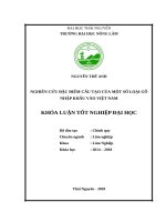 Nghiên cứu đặc điểm cấu tạo của một số loại gỗ nhập khẩu vào việt nam 